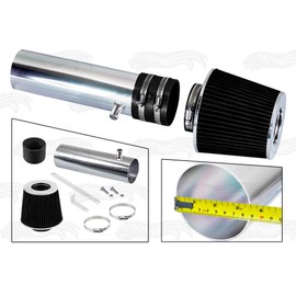 Rtunes Racing Short Ram Air Intake Airflow Inductions Kit + Filter Combo BLACK For 94-96 Roadmaster / 94-96 Fleetwood / 94-96 Chevy Impala SS/Caprice 4.3L 5.7L V8