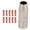 1 shroud & 10 x 1.0mm Contact Tips MIG Welding