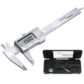 Neoteck 4 inch/100mm Digital Caliper, Stainless Steel Electronic Calipers Measuring Tool inch/mm Conversion, Large LCD Screen