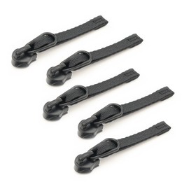 KmomaZip #5 Zipper Replacement, 5 Pcs Replacement Pull Sliders Universal Nylon Teeth Zipper Repair Kit for Jacket Coat Backpack (Style 2 Black), Factory Direct Sales, Can Customize Zippers