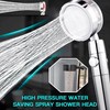 TacRight High-Pressure Hydro Shower Jet Shower Head | Water-Saving Showerhead