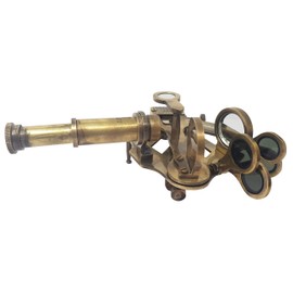 Brass Nautical - Sextant Brass Navigation Instrument Sextante Navegacion Marine Sextant (4 inches, Antique Patina)