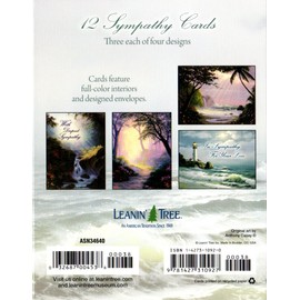 Words of Comfort by Anthony Casay [ASN34640] - Sympathy Note Card Assortment by Leanin' Tree - 12 cards featuring a full-color interior and colorful envelope