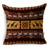 YouYee Square Decorative Cotton Linen Throw Pillow Case Cushion Cover,Ethnic