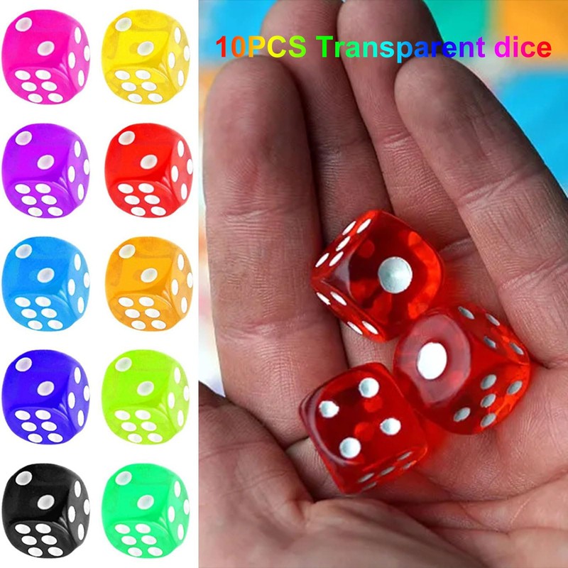 TECHEEL Dice Set of 100, Colours Dice Set, Six Sided