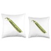 es designs Peapod Peas Throw Pillow, 16x16, Multicolor