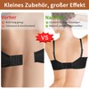 Lofez Bra Extender, Black, white, skin colour (3 hooks)