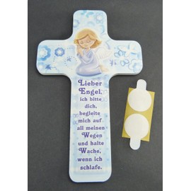 'With "Lieber Angel Children Cross Christening Gift for Boys and Girls Child's Join Me... Turn Cupboard Door or Wall Hanging, from our Baby Gifts and Christening Gift Ideas blue