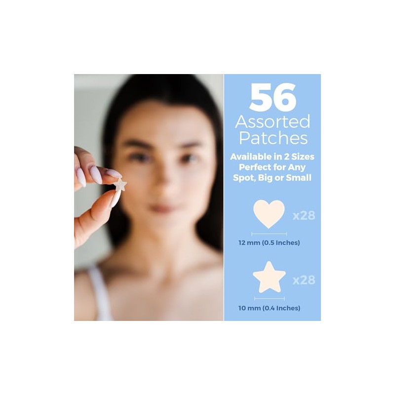 MEDca Universal Acne Pimple Patch Absorbing Cover Heart And Star