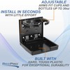 RecPro RV Folding Wall Mounted Cup Holder (Black)