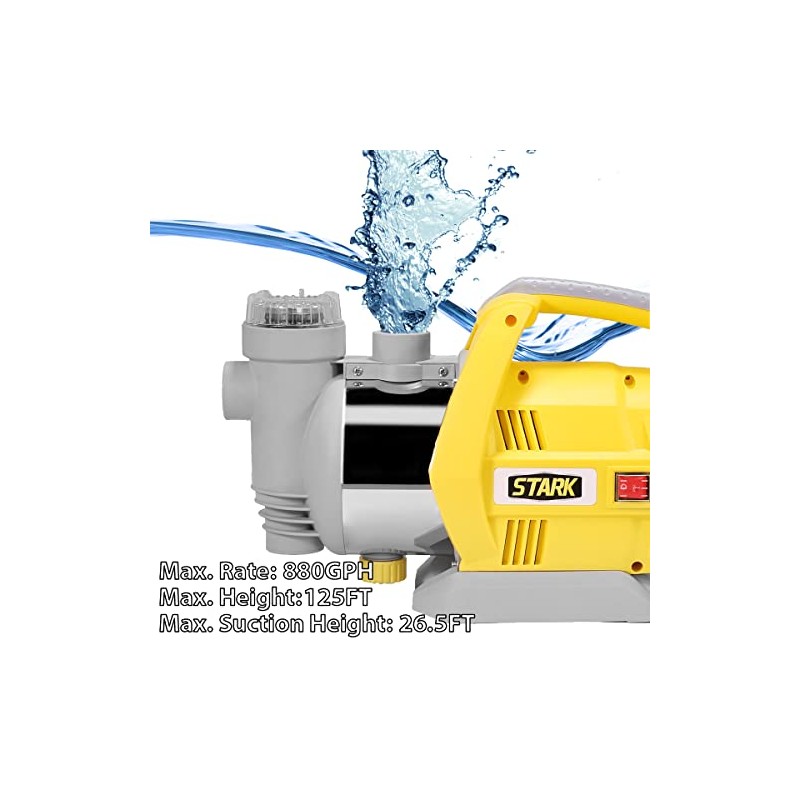 Stark USA 1HP Shallow Water Well Pump Jet Water Pump