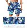 SURF CUZ Mens Swim Trunks with Compression Liner Quick Dry