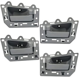 LUJUNTEC Interior Door Handles,Front Rear Door Handles Driver Left Passenger Right Side,Replacement for 2005-2010 For Jeep for Grand Cherokee,4pcs Gray Handles Replace 1JV461J3AA,82144,82143