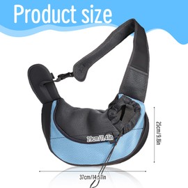 Dog Carrier Bag, Adjustable Carry Bag, Dog up to 5 kg, Dog Carrier, Transport Bag with Drawstring, Breathable Mesh Dog Sling for Small Dogs, Cats, Outdoor Activities