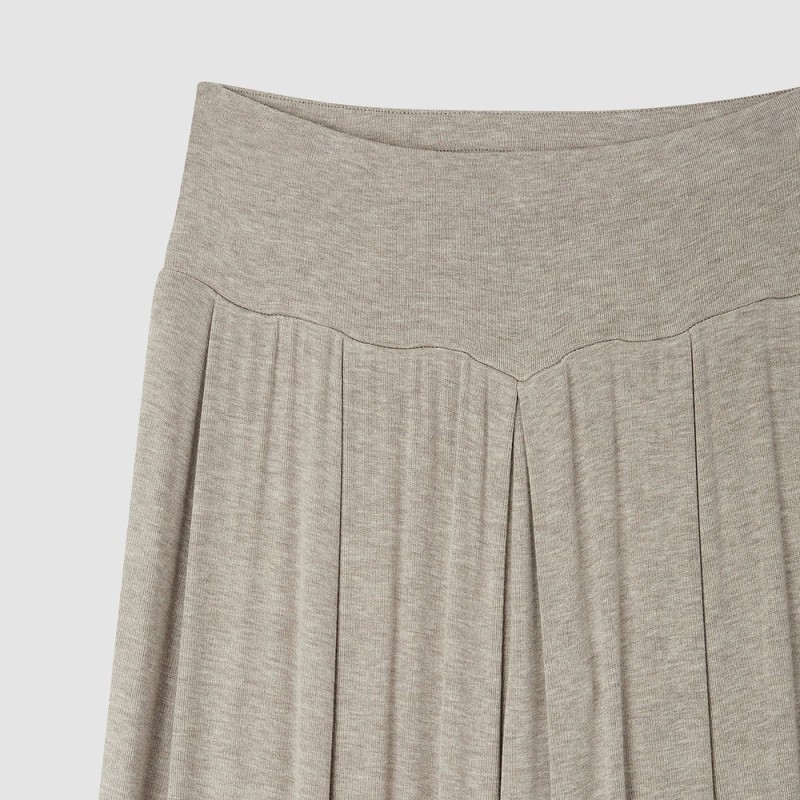 JAJU [JAJU/자주] 여 컴피 와이드 라운지 팬츠_멜란지베이지 [JAJU] Women's Comfy