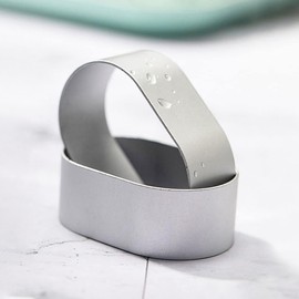 Myqqhbs Pack of 100 Aluminium Alloy Cheese Moulds with 100 Liners Paper Baking Tool