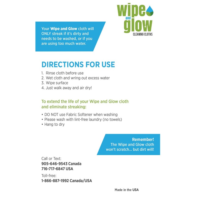 Wipe and Glow Cleaning Cloth