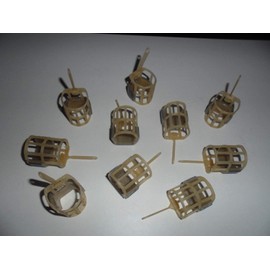 10 x Open ended Cage Swim Feeders - 25g. Carp/coarse fishing