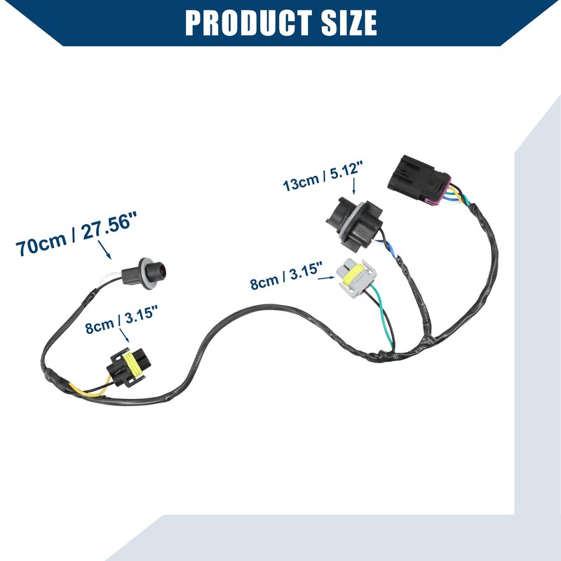 Hihaha No.15930264 Headlight Wiring Harness Headlamp Socket Connector Wire for