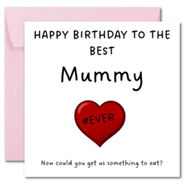 Birthday Cards For Mummy – Best Mummy Ever – Birthday Card From Daughters and Sons, Happy Birthday Mummy, Mummy Birthday Cards 150mm x 150mm