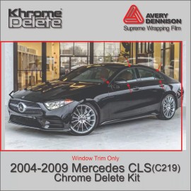 Avery Supreme Wrap Chrome Delete Vinyl Overlay fitting the 2004-2009  Mercedes CLS (W219)