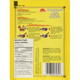 Sun Bird Seasoning Mix, Mongolian Beef, 1-Ounce Packets (Pack of 24)