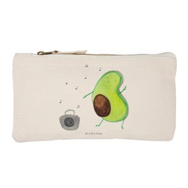 Mr. & Mrs. Panda Avocado Dances Make-Up Bag, White, Hand Drawn