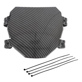 Gurtt Front License Plate with Rolling Strip for Sur-Ron Light Bee/S-X - ABS Plastic Motocross Number Plate - Black