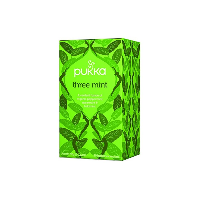 Pukka Herbal AYURVEDA Organic Three Mint Herbal Tea 20bags (Pack