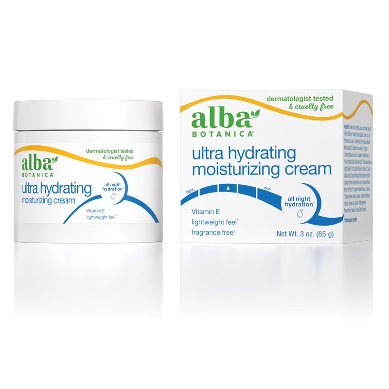 Alba Botanica Ultra Hydrating Moisturizing Cream, with Vitamin E, Fragrance