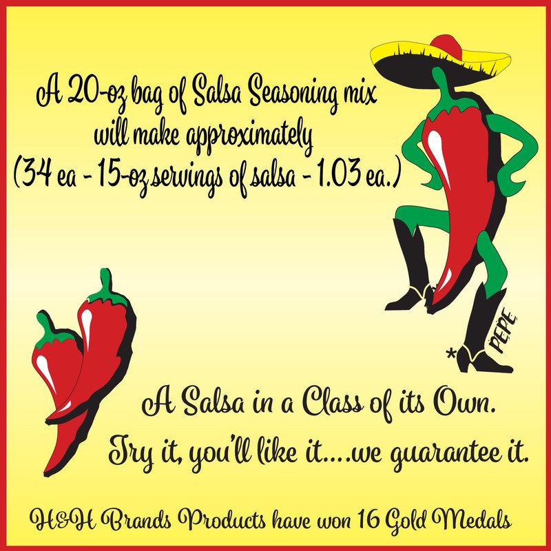 30 Second Salsa Mix-Seasoning Southwestern style; (20 oz. 34-Servings 1.03-ea.