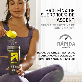 Prote?na de Suero de Leche en Polvo Ascent 100% sin Sabores ni