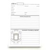 Repair Job Cards x100 Garage Workshop Job Time Sheet Pad
