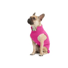 ESPAWDA Everyday Adventurer Soft Stretch Warm Fleece Pull-Over Dog Jacket Vest Coat for Small Dogs, Medium Dogs and Big Dogs with Leash Attachment (Medium, Hot Pink)