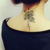 Oottati 2 Sheet Steampunk Compass Small Tiny Temporary Tattoo for