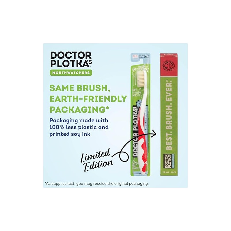 Doctor Plotka's Mouthwatchers - Cepillo dental antimicrobiano (4 unidades)
