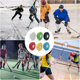 Oriental riverkit Hockey Stick Tape Anti Slip Cloth Ice Hockey Tape Wear-Resistant Waterproof Hockey Grip Tape, for Badminton Grip, Ping Pong Racket, Skipping Rope 2.5cm*25m (White)