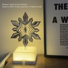 3D Metal Sheet Night Light Rotation Rechargeable Decoration 3D Night