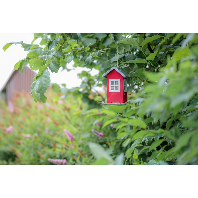 Trixie Bird Feeder Red/Silver 19 × 20 × 19 cm