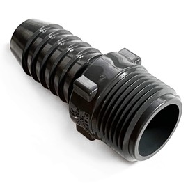 3/4 Inch PVC Hose Connector - 3/4 Inch Insert x 3/4 Inch MNPT Hose Barb Fitting - Garden Hose Fittings - Hose Barb Fittings - Barbed Connector Hose Adapter Fitting For Water Hose