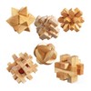ULT-unite3D Wooden Cube Brain Teaser Puzzle
