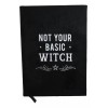 Not Your Basic Witch Pentagram Motif A5 Lined Pages Velvet