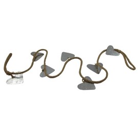GISELA ROPE GARLAND W GALVANISED HEARTS (10115718)