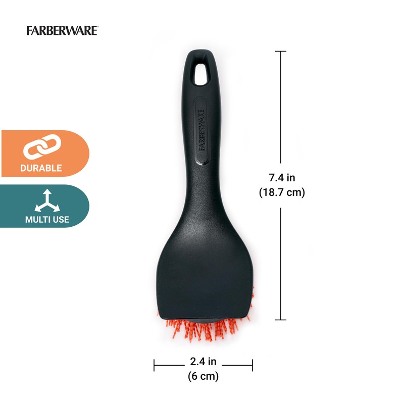 Farberware Professional Indoor Appliance Nylon Bristle Cleaning Brush