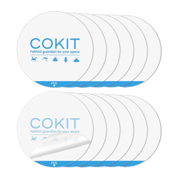 COKIT 12 Packs Glue Pads Flying Insect Trap Refill Indoors