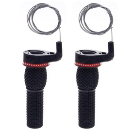 2Pcs Bicycle Bike Twist Grip Gear Shifter Handle Set, Mountain Bike Speed Shifter Reverse Rolling Stick Device Set, Bicycle Cycling 18/21 Speed Derailleur