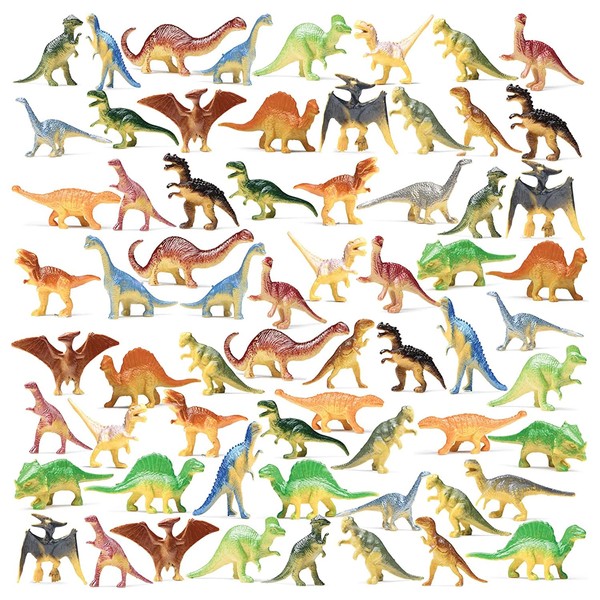 PREXTEX Mini Toy Dinosaurs Figure - 72 Count - Dinosaur