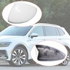 GXARTS White Left Driver Rear View Mirror Cover Replace Compatible
