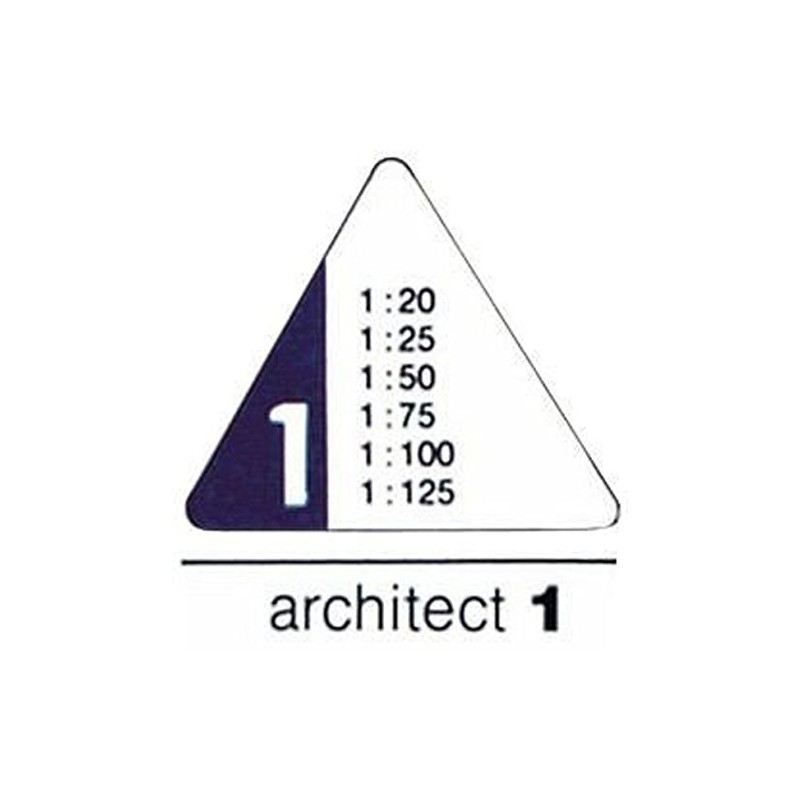 Rumold Triangular Ruler 150/150KE/1/30 30 cm White Plastic Architect 1