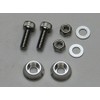 C.F.POSH License Plate Cap Bolts & Nuts Silver 200383